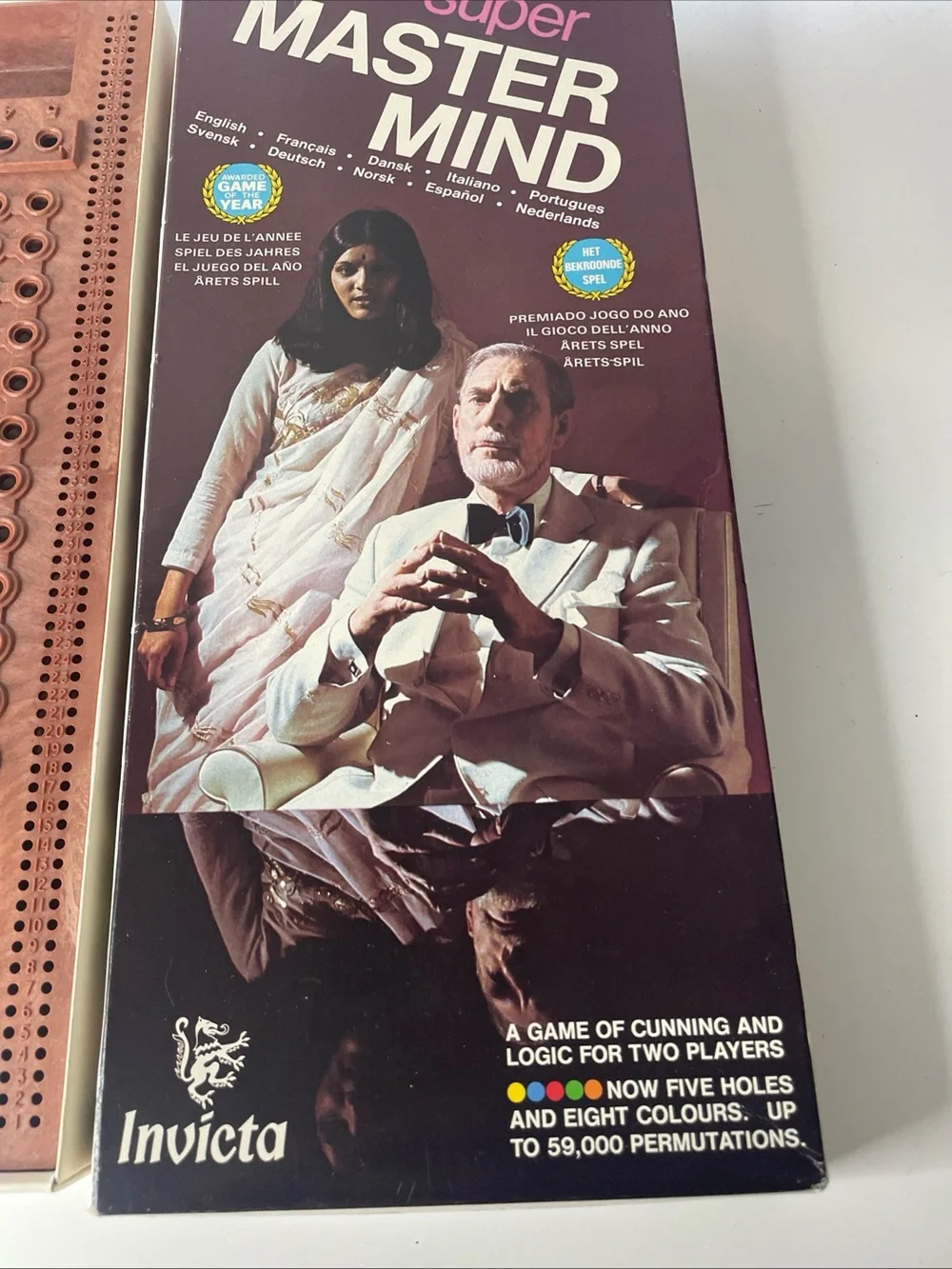 Original Master Mind Vintage Strategy Game Mastermind 1972 Invicta